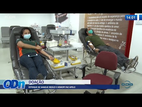 Estoque do Hemopi reduz no início do ano e instituição faz apelo para doações 13 01 2022