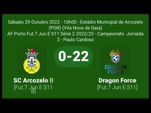 SC Arcozelo B vs Dragon Force SUB 11