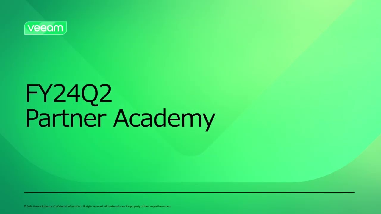 Veeam Japan Q2 Partner Academy  成功へ向けた最新アップデート video