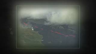 Léruption volcanique à lîle de la  Réunion 974