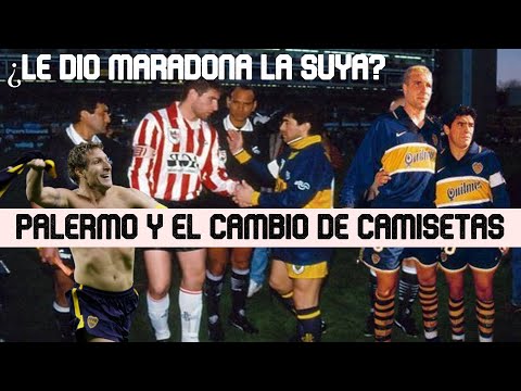 ANÉCDOTA de PALERMO y la vez que le PIDIÓ la REMERA a MARADONA