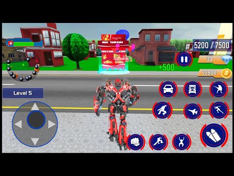 Police Truck Robot Game Dino - Android Gameplay Part 2