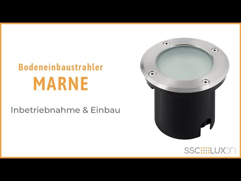 SSC-LUXon - LED-Bodeneinbaustrahler MARNE Edelstahl gebürstet inkl. GU10 - Installation & Einbau