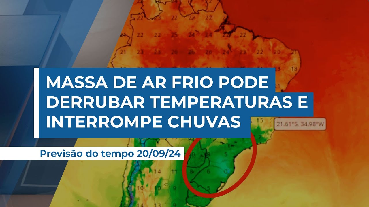 Mapas mostram temperaturas em queda  e até risco de geadas para o início de outubro, atenção para...