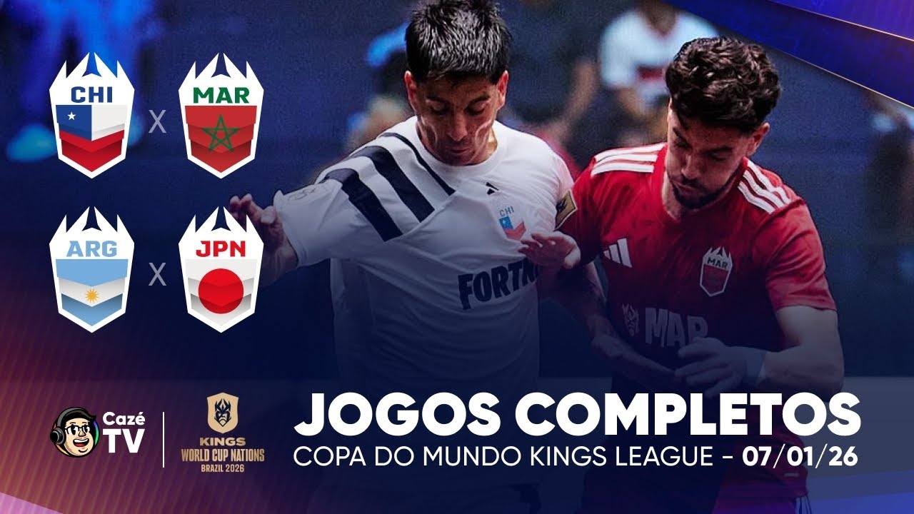 RODADA COMPLETA: CHILE X MARROCOS E ARGENTINA X JAPÃO | COPA DO MUNDO KINGS LEAGUE 2026 | 2ª RODADA