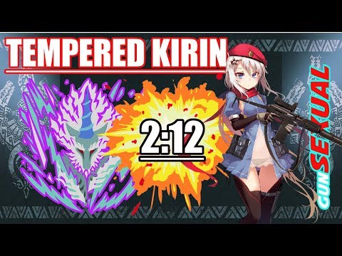 Monster Hunter World Kirin | Tempered Kirin. HBG Clear. 2:12.gunSEXUAL