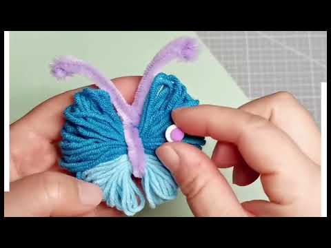 Amazing Woolen Flower Craft Ideas with Cotton buds - Easy Rose Making - Hand Embroidery Design Trick