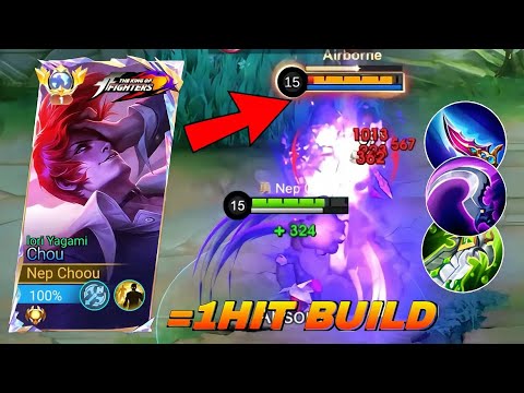GLOBAL CHOU 1HIT SHOT BUILD AND FULL ROTATION GAMEPLAY!! MOST WATCH| MLBB