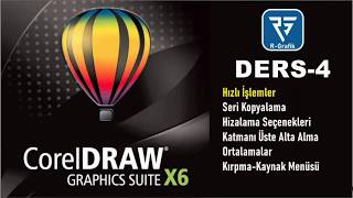 Corel Draw Ders 4 SERİ KOPYALAMA-KATMANI ÜSTE/ALTA ALMA-ORTALAMALAR-KIRPMA MENÜSÜ