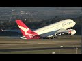 QANTAS A380 SUPER FLT QF 6002 FERRY FLT TO SYDNEY TAKE OFF RWY34 YMML AT JULIET TURN N BURN