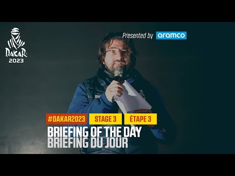 Briefing of Stage 3 presented by Aramco - #Dakar2023