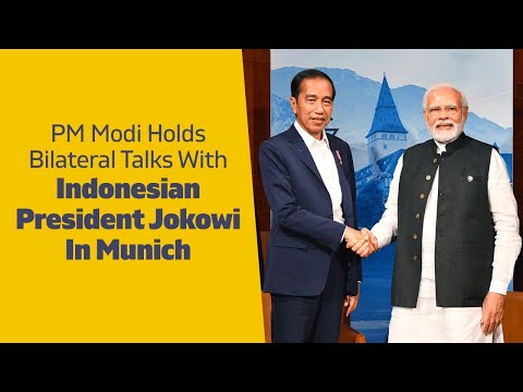 PM Modi Holds Bilateral Talks With Indonesian President Jokowi In Munich l PMO

