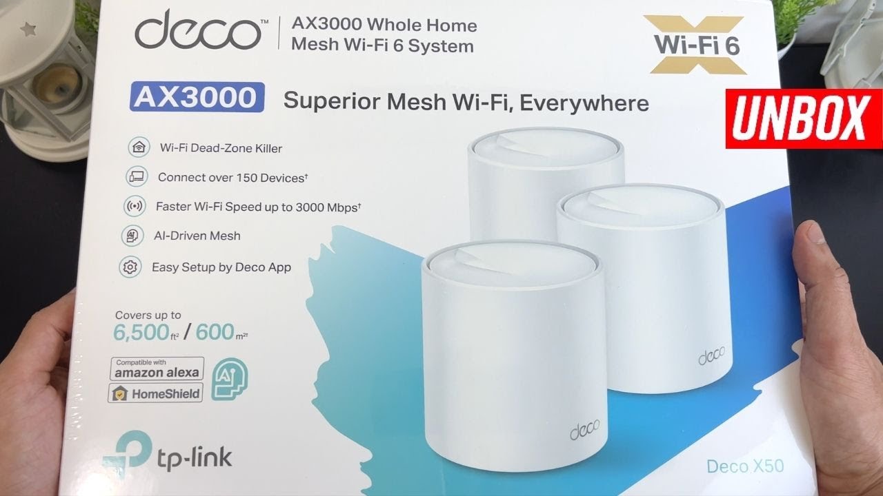 Wi-Fi Mesh система TP-Link Deco X50 (3 устройства), белый
