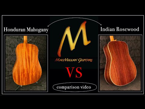 MacMillan Guitars Rosewood Vs Mahogany Demo