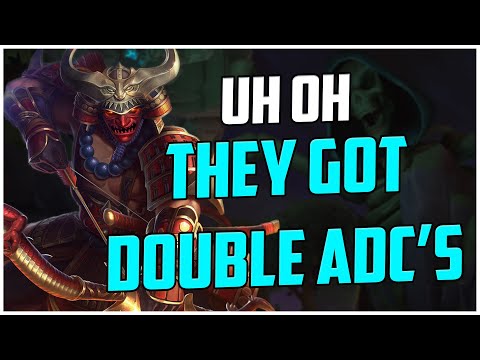 UH OH THEY GOT DOUBLE ADC'S! HACHIMAN RANKED SMITE S10