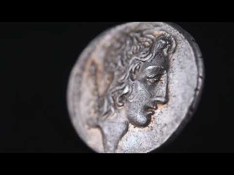 Moneta, Cassia, Denarius, 55 BC, Rome, Pedigree, AU(55-58), Srebro