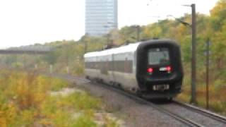 preview picture of video 'Øresundstog train departs Tårnby station and...'