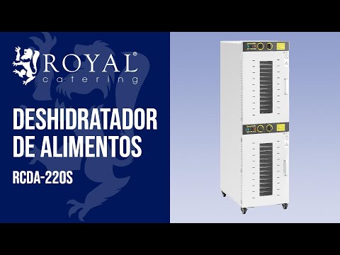 vídeo - Deshidratador de alimentos - 3150 W - Royal Catering - 32 niveles - 2 cámaras