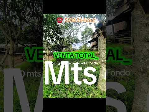 VENDO LOTE Codigo: 222 Garagoa - Boyacá