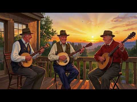 Best Relaxing Banjo Music With Golden Dusk | Peaceful Ambience | Country Style
