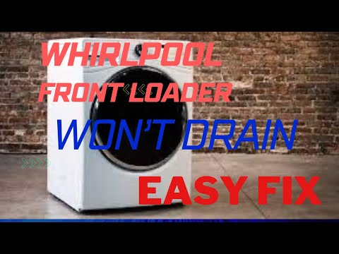 ✨ WHIRLPOOL FRONT LOADER WON’T DRAIN - EASY DIY FIX ✨