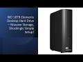 WD 18TB Elements Desktop Hard Drive Massive Storage Shockingly Simple Setup