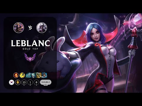 LeBlanc Top vs Syndra - KR Master Patch 13.6