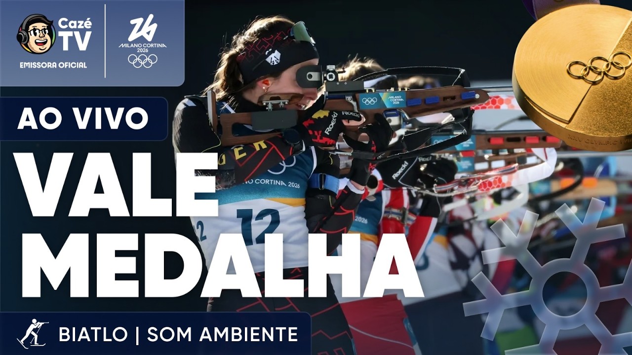 AO VIVO (SOM AMBIENTE): VALE MEDALHA! BIATLO FEMININO | OLIMPÍADAS DE INVERNO 2026