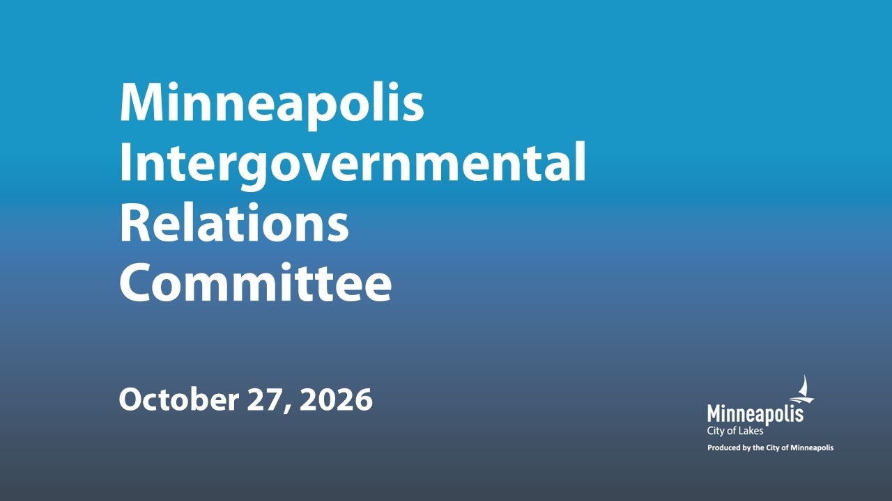 October 27, 2026 Intergovernmental Relations Committee