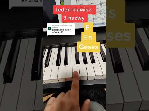 Na ile sposób można nazwać jeden dźwięk czyli ENHARMONIA w praktyce 🎹 #pianino