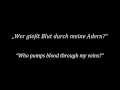 Svbway To Sallys 'Seemannslied' (English Lyrics)