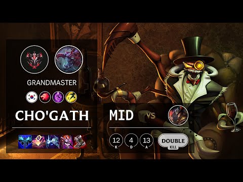 Cho'Gath Mid vs Twisted Fate - KR Grandmaster Patch 11.23