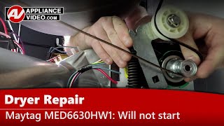 Maytag Dryer Repair — Will Not Start: Broken or Worn Drive Belt