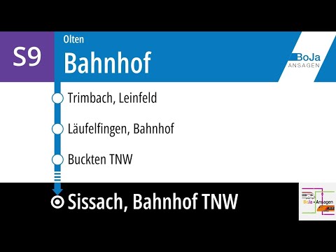 BOGG Ansagen | BE S9 Olten - Sissach | BoJa Ansagen