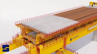 Underslung Movable Scaffolding System Box Cross Section typical cycle