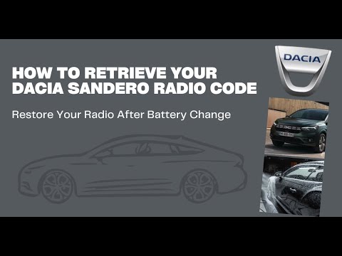 Thumbnail for How to Retrieve Your Dacia Sandero Radio Code | Restore Your Radio After Battery Change by Dacia Sandero