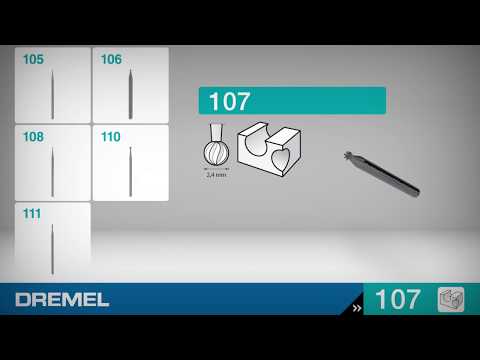 Gravyrstift Dremel 2,4 mm 107