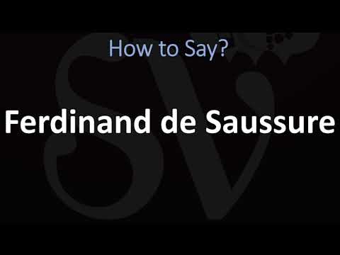 How to Pronounce Ferdinand de Saussure? (CORRECTLY)