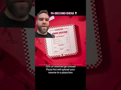 You can’t ignore John Dough. #pizzahut #resumes #jobhunt #marketing