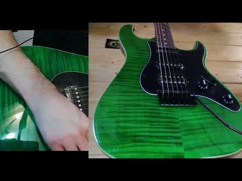 Демонстрация звучания электрогитары Jet JS-450 TGR R