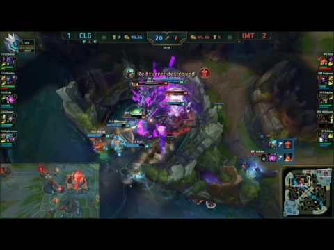 CLG vs IMT - Last Teamfight of Game 4 NA LCS Finals - 3rd Place
