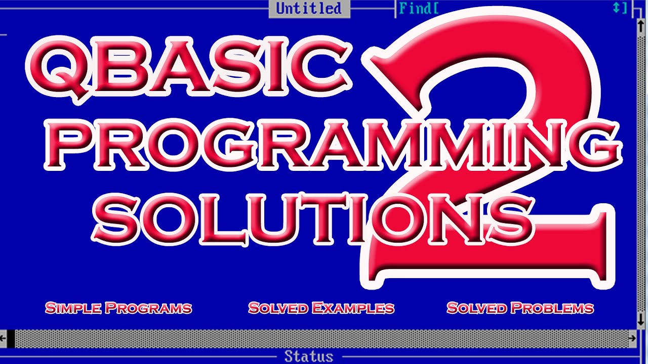 #QBASIC || Programming Solutions 2 || Simple QBASIC Program || Soved Examples ||