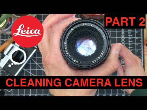 Vintage Leica 35mm Camera Restoration & Repair - Part 2: SUMMICRON R f/2 50mm Lens Cleaning