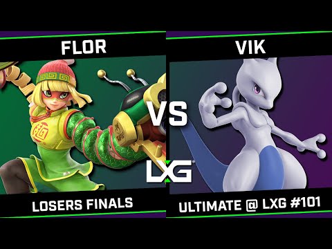 FLOR (Lucina/Min Min) vs Vik (Mewtwo) - Smash Ultimate @ LXG 101 - Losers Finals
