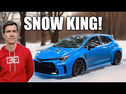 How Does The Toyota GR Corolla Handle Snow? Manual vs Auto!