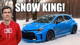 How Does the Toyota GR Corolla Handle Snow? Manual vs Auto! thumbnail