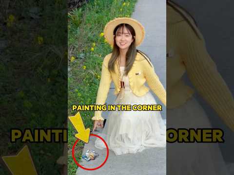 This Girl Transformed Roadside Cracks into a Fairy-Tale World