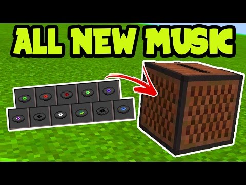 ALL NEW MUSIC in Minecraft Pocket Edition!! (Minecraft PE JukeBox Addon)