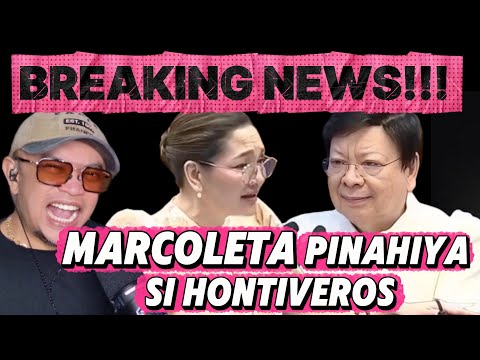 BREAKING NEWS! MARCOLETA pinahiya si HONTIVEROS