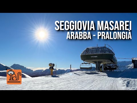 Seggiovia Masarei: sciare tra Arabba e Alta Badia #dolomitisuperski #arabba #altabadia #seggiovia